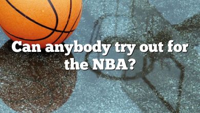 Can anybody try out for the NBA?
