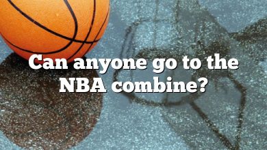 Can anyone go to the NBA combine?