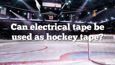 Can electrical tape be used as hockey tape?