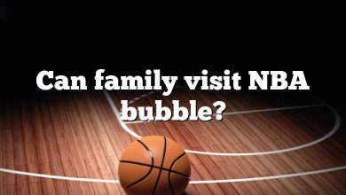 Can family visit NBA bubble?