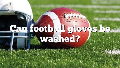 Can football gloves be washed?