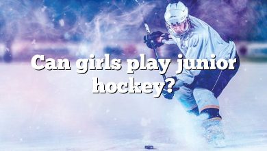 Can girls play junior hockey?