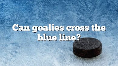 Can goalies cross the blue line?