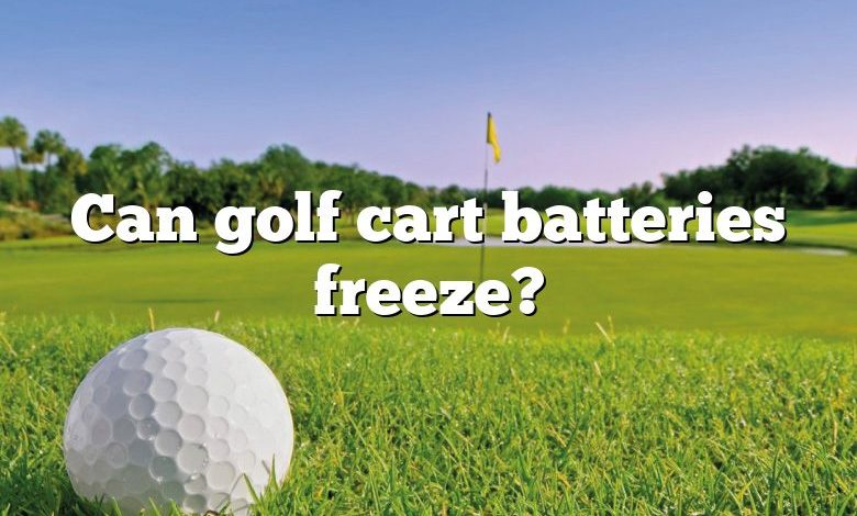 Can golf cart batteries freeze?