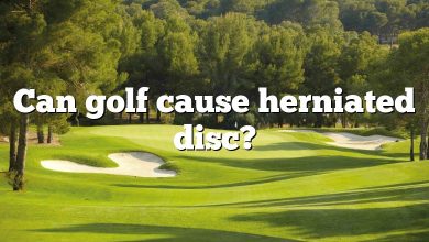 Can golf cause herniated disc?