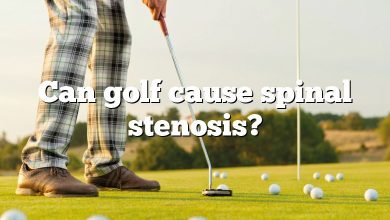 Can golf cause spinal stenosis?