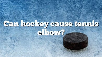 Can hockey cause tennis elbow?