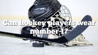 Can hockey players wear number 1?