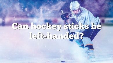 Can hockey sticks be left-handed?