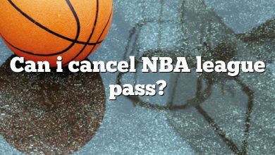 Can i cancel NBA league pass?
