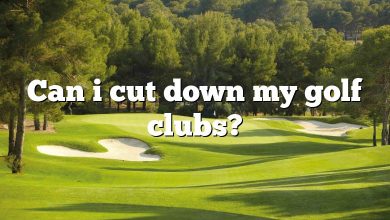 Can i cut down my golf clubs?