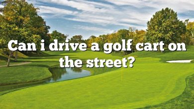 Can i drive a golf cart on the street?