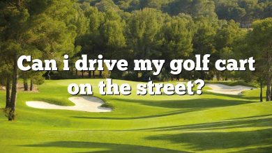 Can i drive my golf cart on the street?