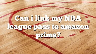 Can i link my NBA league pass to amazon prime?