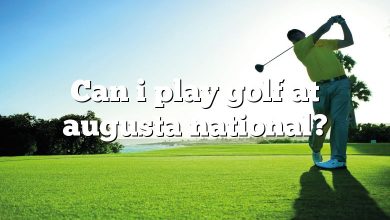 Can i play golf at augusta national?