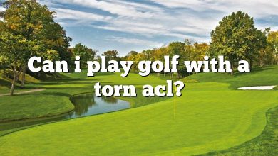 Can i play golf with a torn acl?