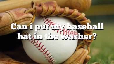 Can i put my baseball hat in the washer?