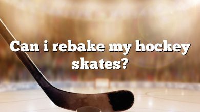 Can i rebake my hockey skates?