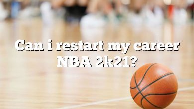 Can i restart my career NBA 2k21?