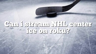 Can i stream NHL center ice on roku?