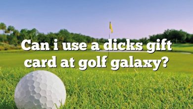 Can i use a dicks gift card at golf galaxy?