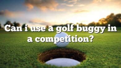 Can i use a golf buggy in a competition?