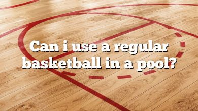 Can i use a regular basketball in a pool?