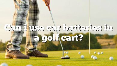 Can i use car batteries in a golf cart?