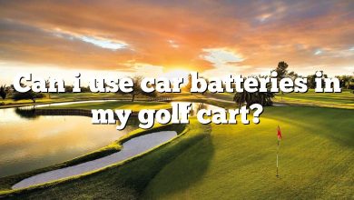Can i use car batteries in my golf cart?