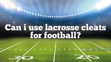 Can i use lacrosse cleats for football?