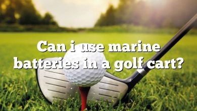 Can i use marine batteries in a golf cart?