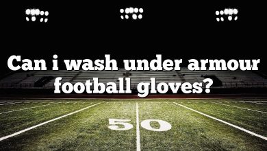 Can i wash under armour football gloves?