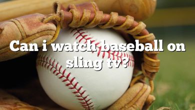 Can i watch baseball on sling tv?