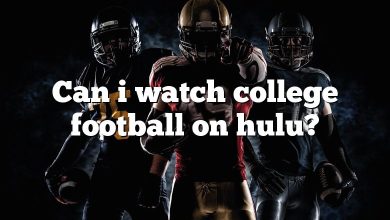 Can i watch college football on hulu?