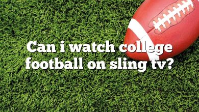 Can i watch college football on sling tv?