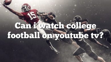 Can i watch college football on youtube tv?