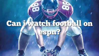 Can i watch football on espn?