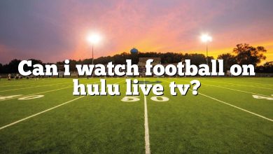 Can i watch football on hulu live tv?