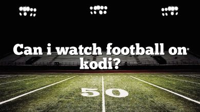 Can i watch football on kodi?