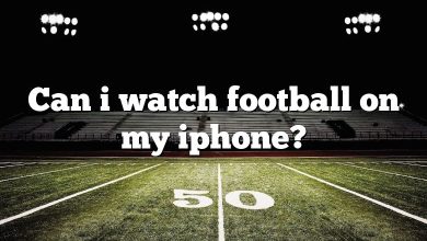 Can i watch football on my iphone?