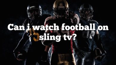 Can i watch football on sling tv?