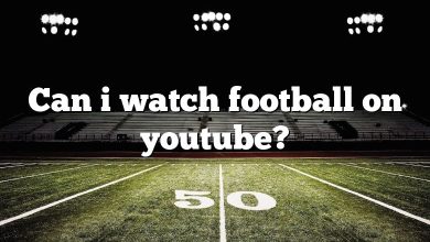 Can i watch football on youtube?