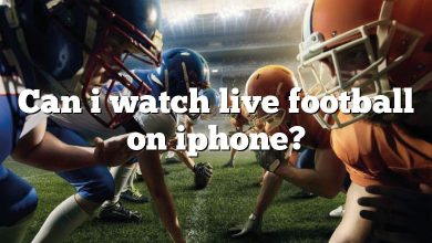 Can i watch live football on iphone?