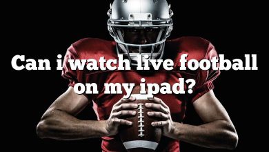 Can i watch live football on my ipad?