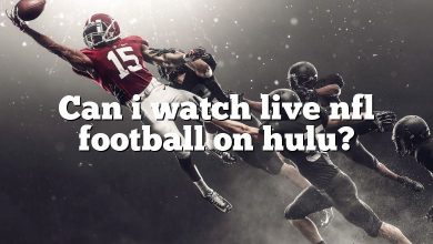 Can i watch live nfl football on hulu?