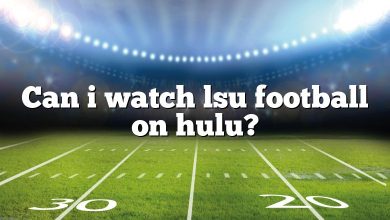 Can i watch lsu football on hulu?
