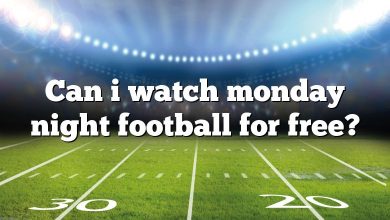 Can i watch monday night football for free?