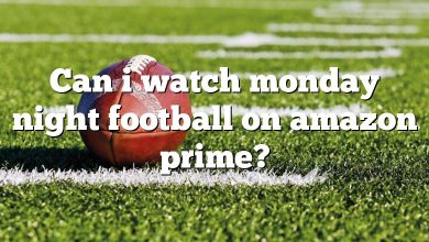 Can i watch monday night football on amazon prime?