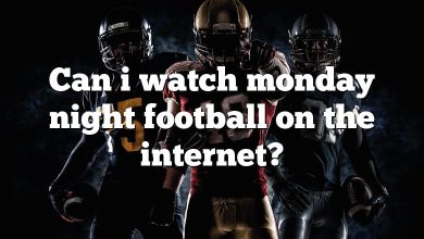 Can i watch monday night football on the internet?