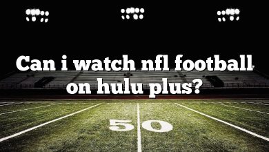 Can i watch nfl football on hulu plus?